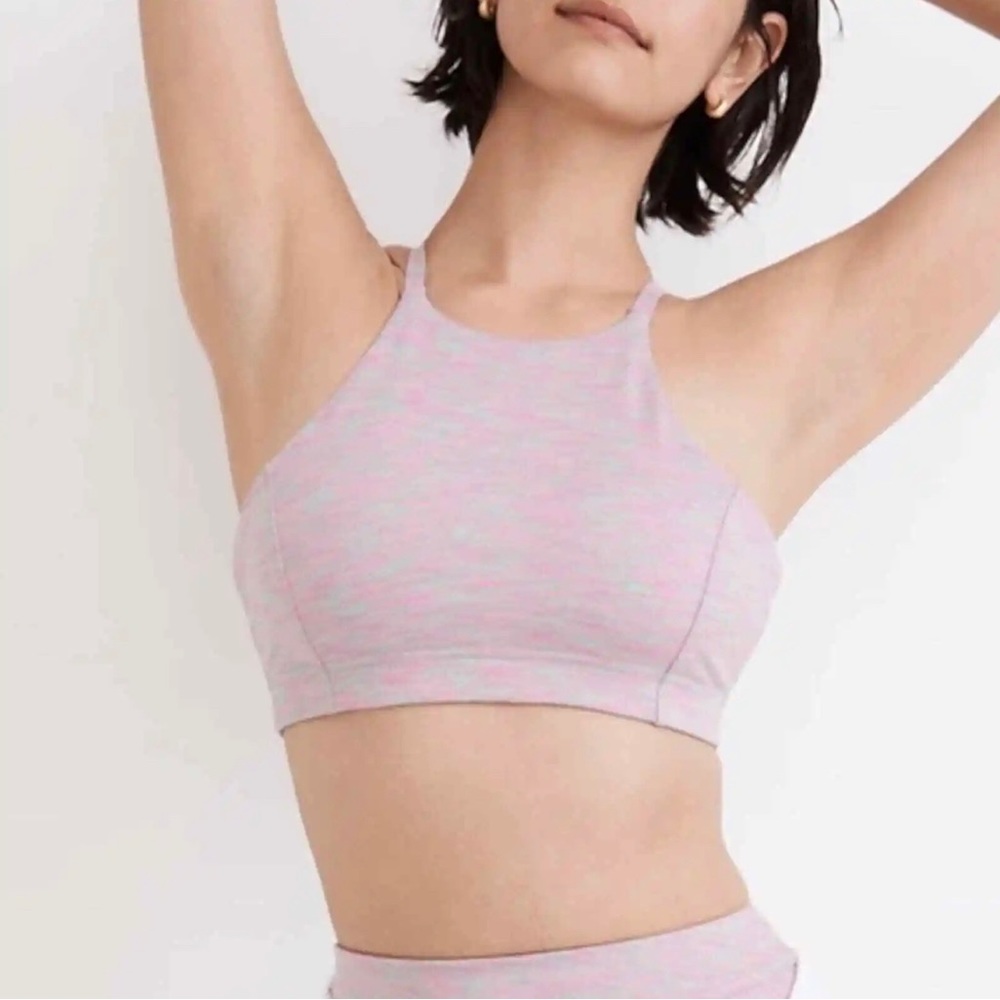 Outdoor Voices Watermelon Sugar Flow Strappy Sports Bra Size Medium NWT